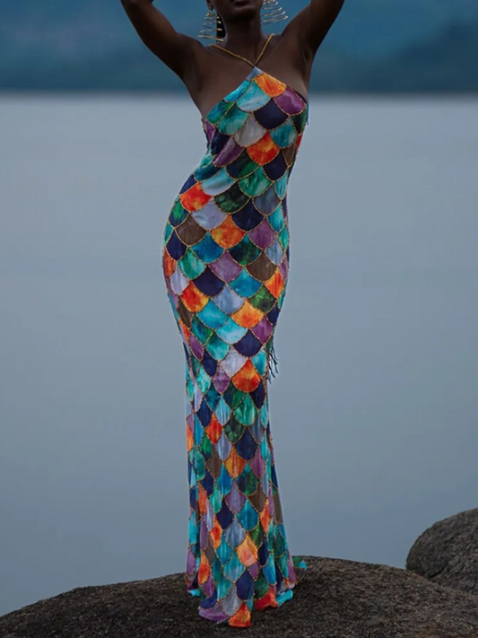Vestido Longo Mermaid Colors