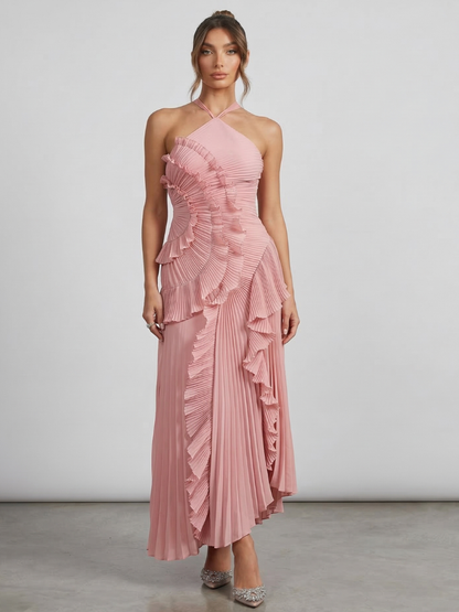 Vestido Amélie Plissado