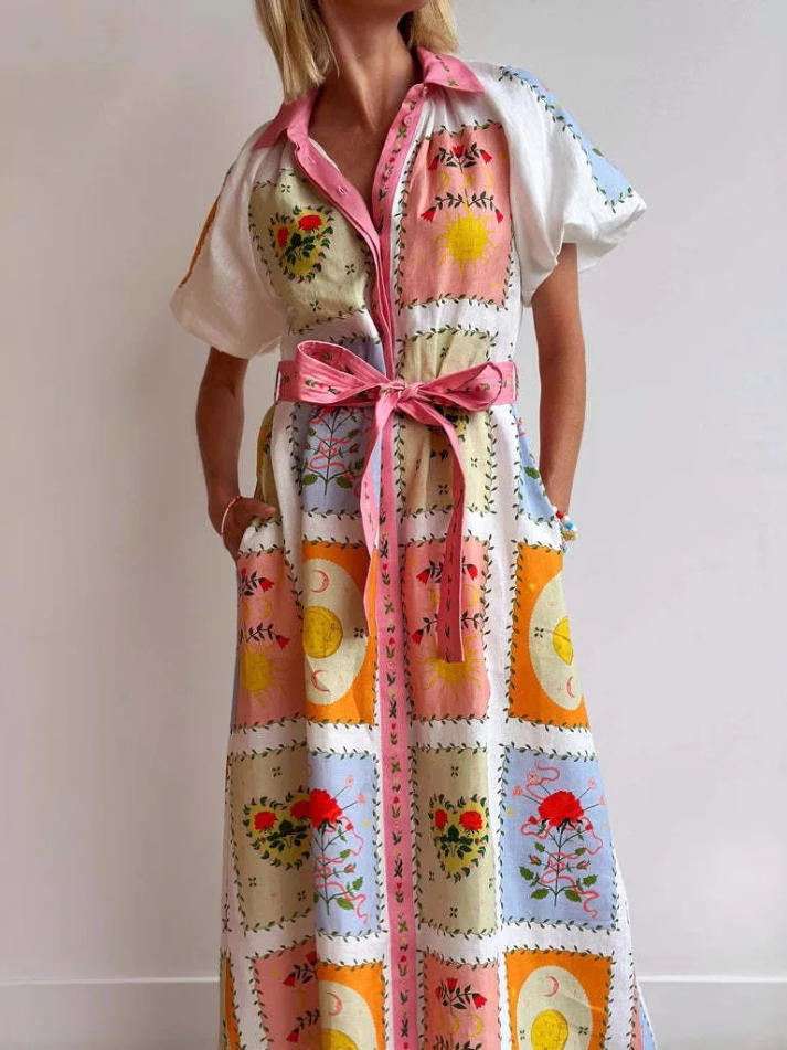 Vestido Patch Color Pastel