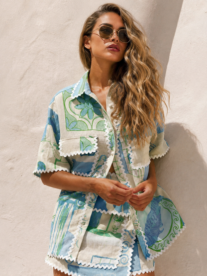 Conjunto Patchwork Estilo - Resort l CAROL ESPAÇO FASHION