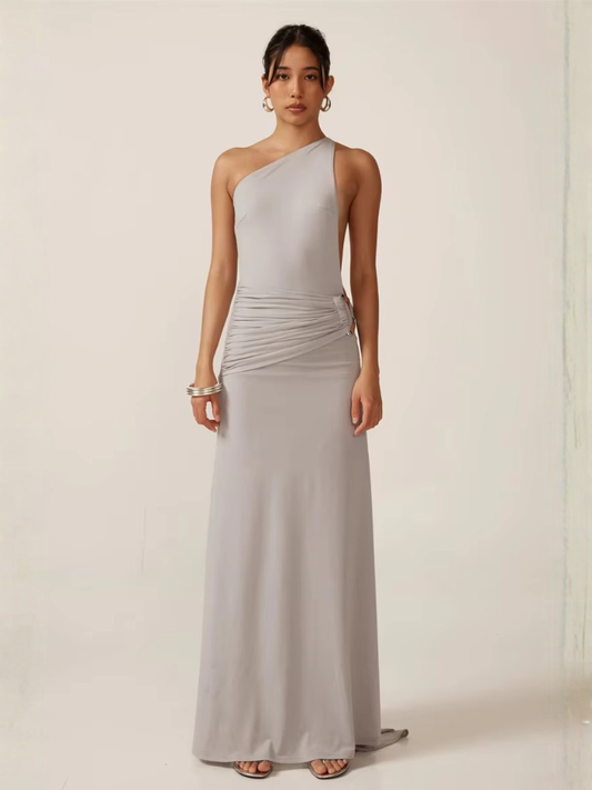 Vestido Longo Assimétrico Cassia