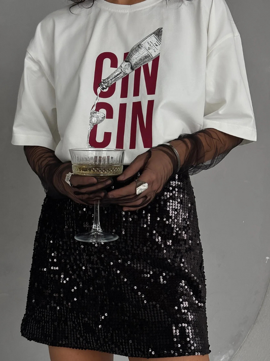 Camiseta Oversized “CIN CIN”