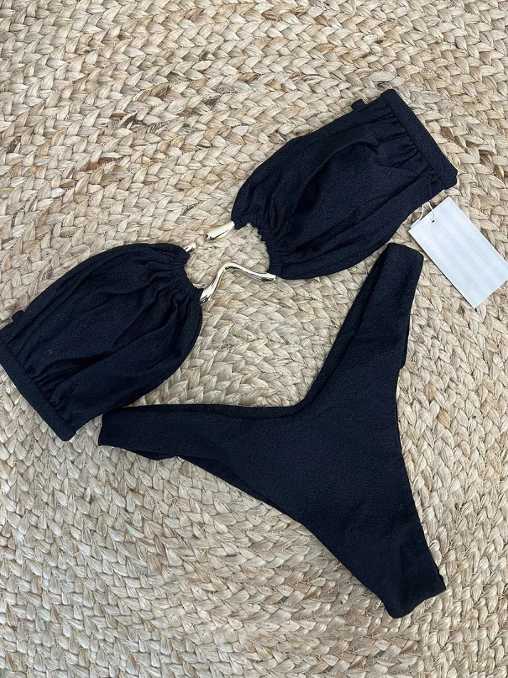 Biquini Asa Delta Argola Dourada San Andres