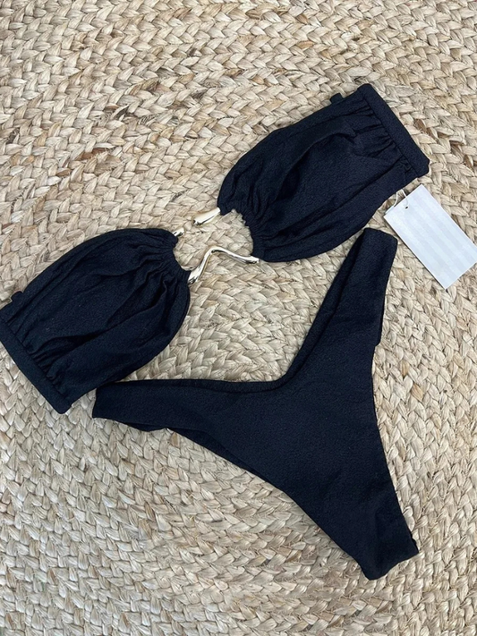 Biquini Asa Delta Argola Dourada San Andres