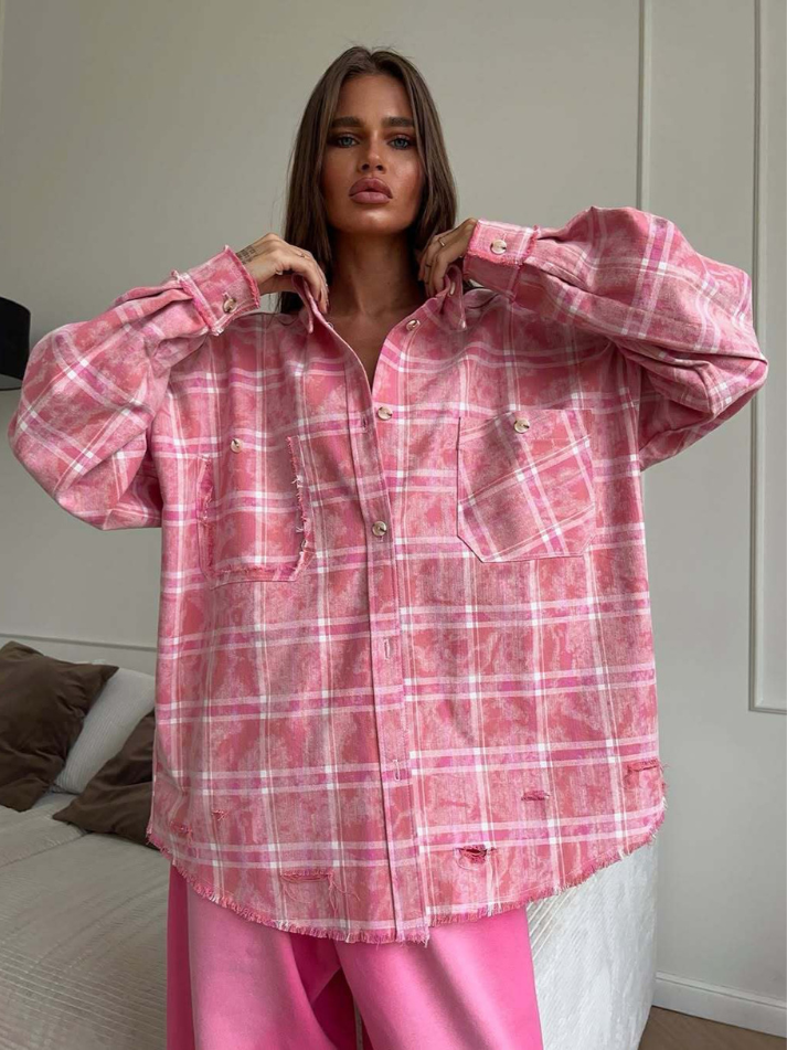 camisa , camisafemininina , camisafemininaxadrez ,camisarosafemininaxadrez