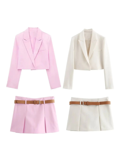 Blazer e Saia  Zoe - Alfaiataria l CAROL ESPAÇO FASHION