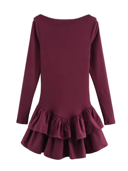Vestido  Colegial Alfaiataria Manga Longa