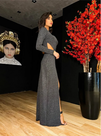 Vestido Longo Lurex