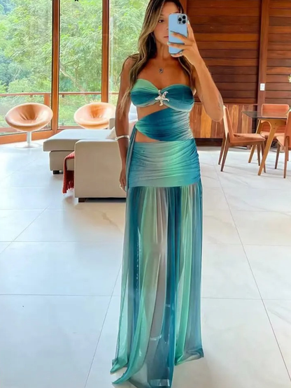 Vestido Longo Sereia dos Mares