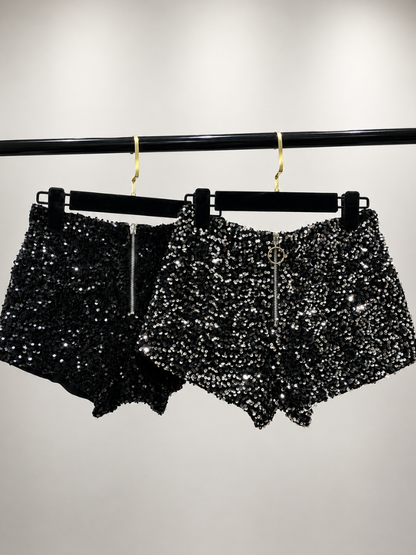 Short Feminino Paetê Night - Moda Festa l CAROL ESPAÇO FASHION