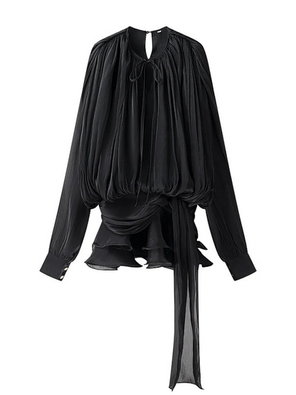 Vestido Curto  Ruffles