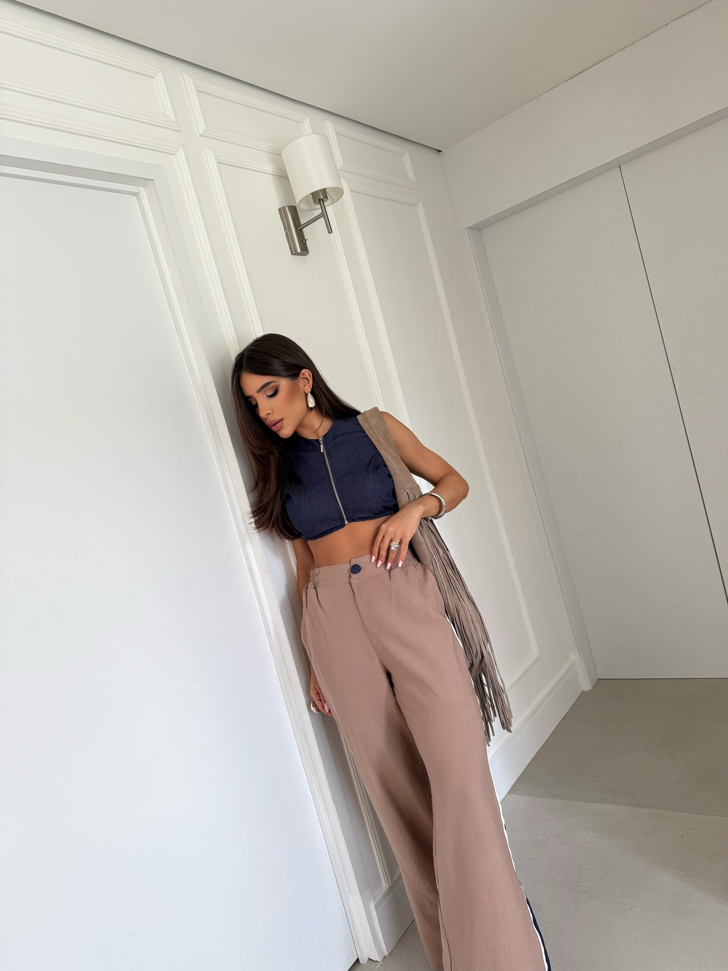 Conjunto Cropped e Calça Florença - Sale