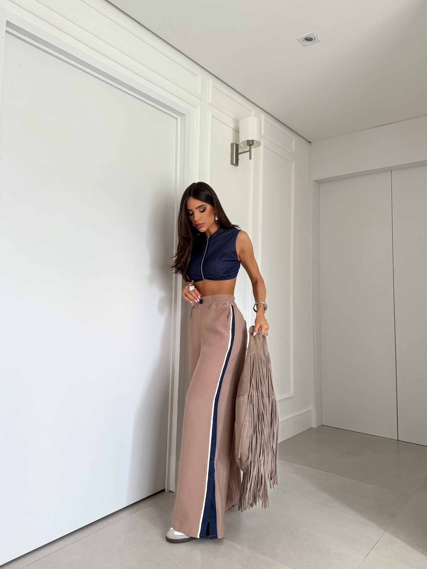 Conjunto Cropped e Calça Florença - Sale