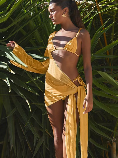 Conjunto Biquini e Saida Tahiti - Moda Praia l CAROL ESPAÇO FASHION