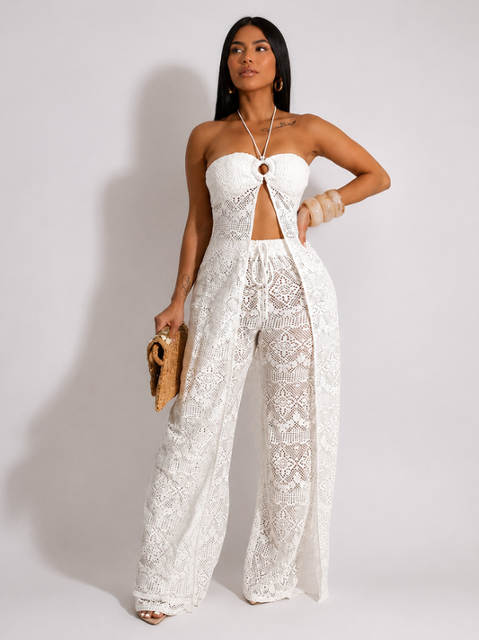 Conjunto Crochet Resort 2 Peças - Moda Praia l CAROL ESPAÇO FASHION