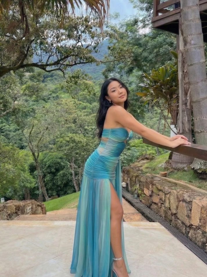 Vestido Longo Sereia dos Mares - Moda Praia | CAROL ESPAÇO FASHION