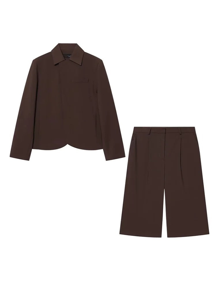 Conjunto Alfaiataria Chocolate Elegance - Outono Inverno l CAROL ESPAÇO FASHION