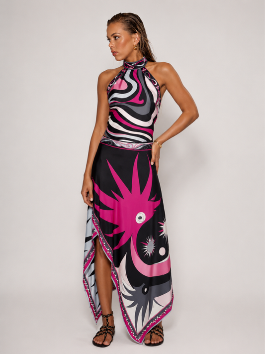 Conjunto Zênite Lenço Estampado - Resort l CAROL ESPAÇO FASHION