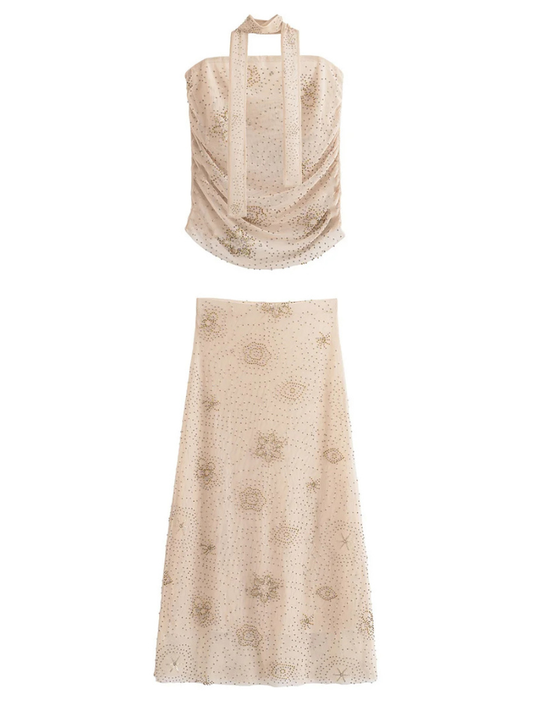 Conjunto Top e saia Longa Glow - Moda Praia l CAROL ESPAÇO FASHION