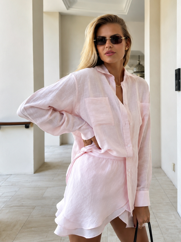 Conjunto Saia e Camisa Sun-Kissed - Moda Praia l CAROL ESPAÇO FASHION
