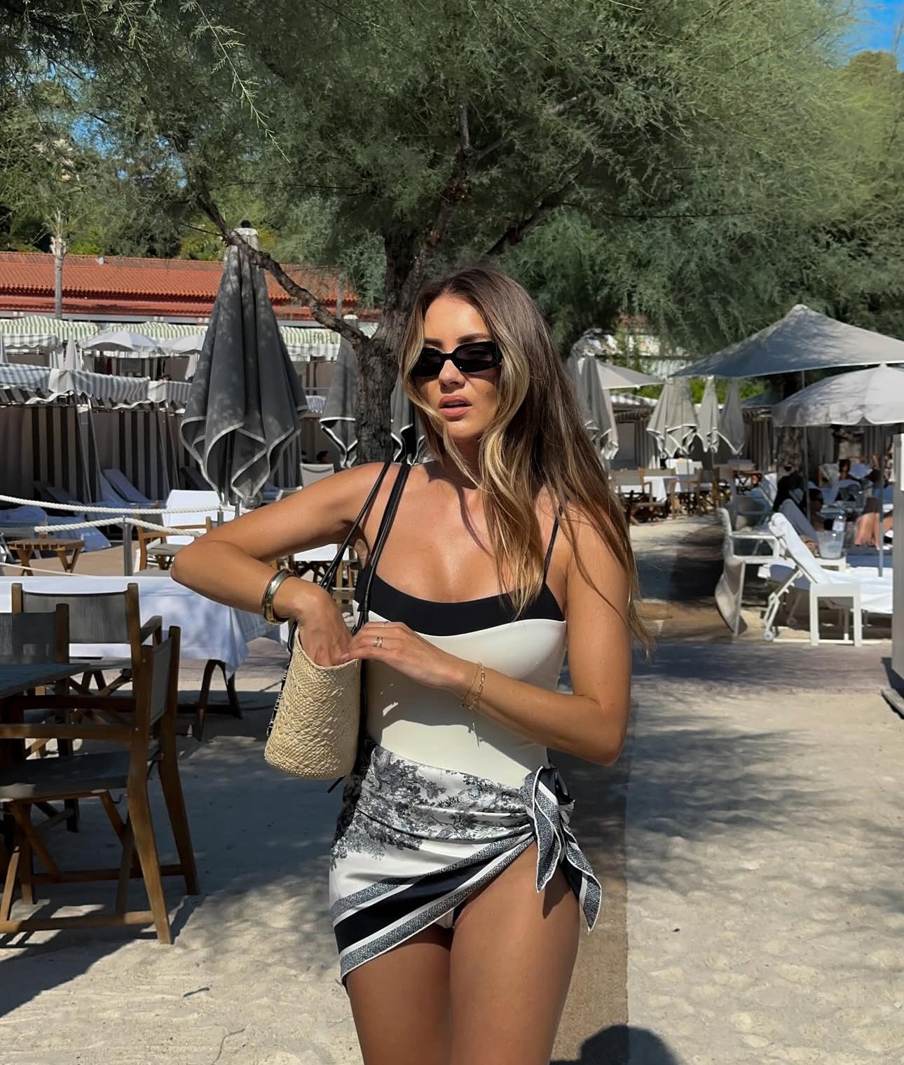 Maiô Bicolor Recorte Wave