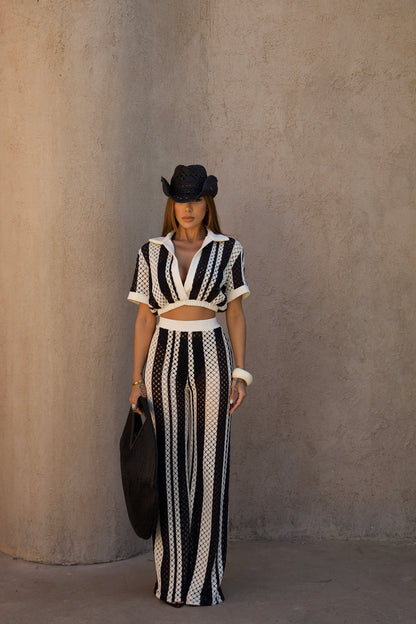 conjunto , conjuntofeminino , cropped+calça, conjuntolistradofeminino , modapraia , conjuntomodapraiacrche ,conjuntotricofeminino