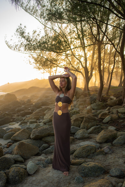 Conjunto Maiô e Saia Longa  - Moda Praia | CAROL ESPAÇO FASHION