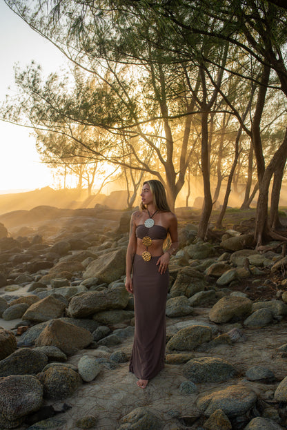 Conjunto Maiô e Saia Longa  - Moda Praia | CAROL ESPAÇO FASHION
