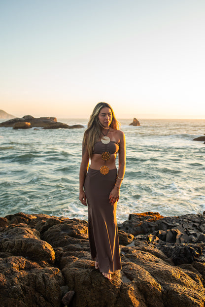 Conjunto Maiô e Saia Longa  - Moda Praia | CAROL ESPAÇO FASHION