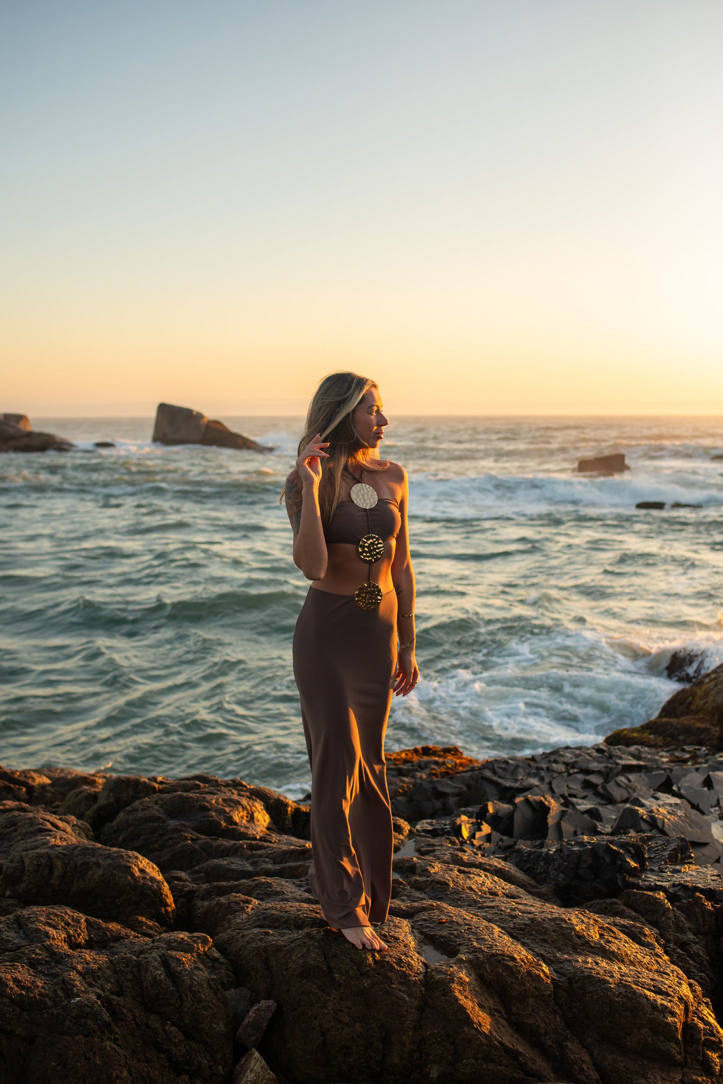 Conjunto Maiô e Saia Longa  - Moda Praia | CAROL ESPAÇO FASHION