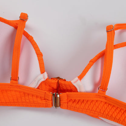Conjunto Biquíni Laranja 3 Peças Sunset Siren Beach