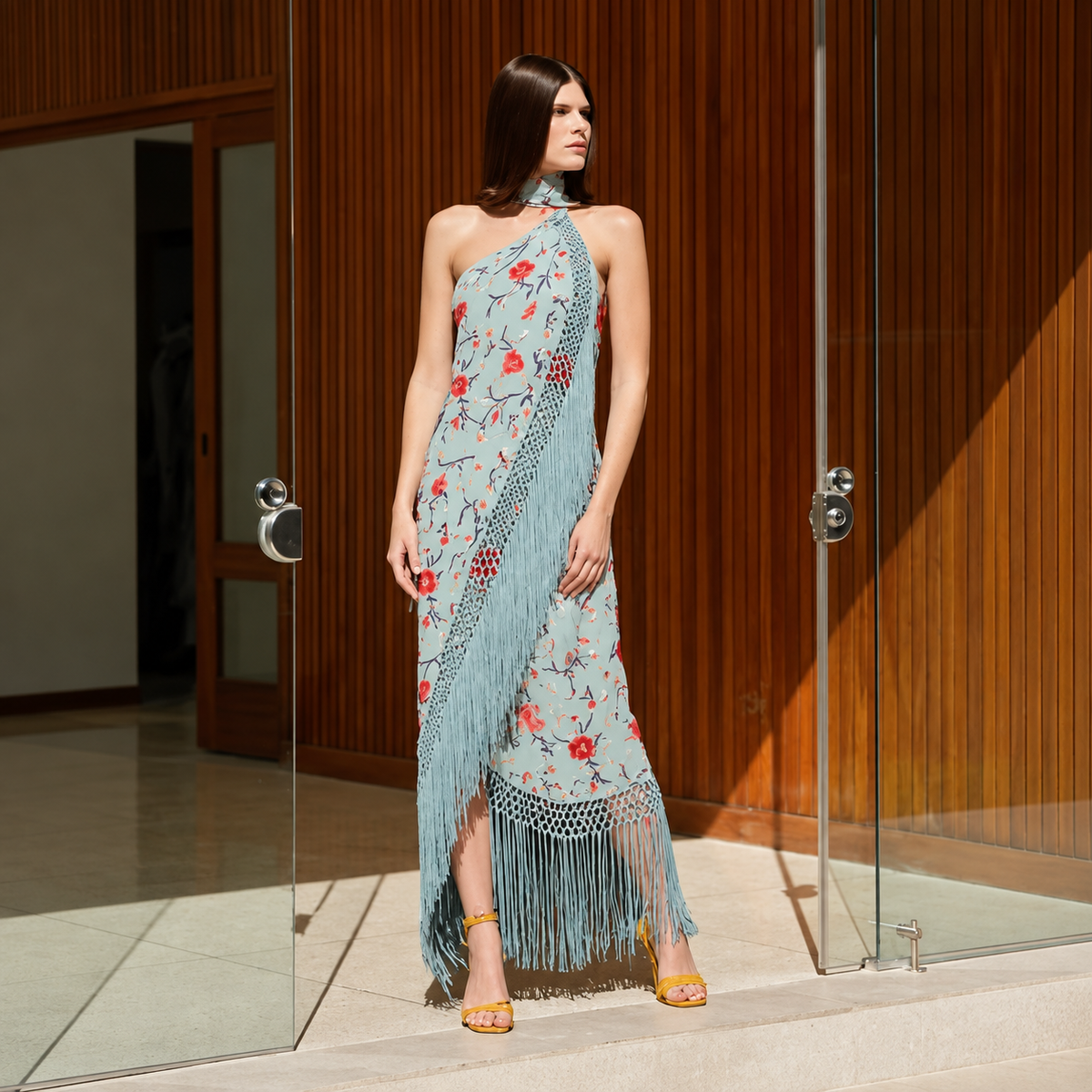 Vestido Riviera Franjado Longo - CAROL ESPAÇO FASHION