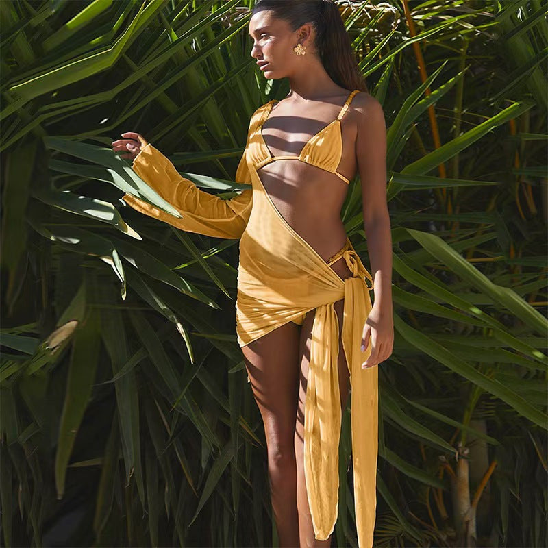Conjunto Biquini e Saida Tahiti - Moda Praia l CAROL ESPAÇO FASHION