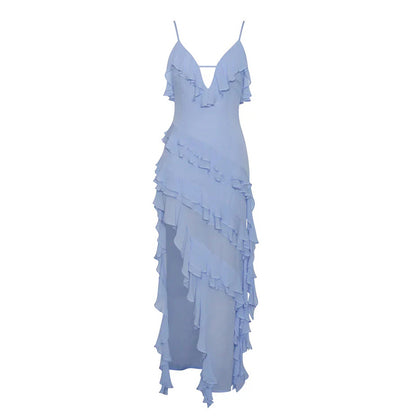 vestido , vestidoazul , vestidolongo , vestidolongobabado 