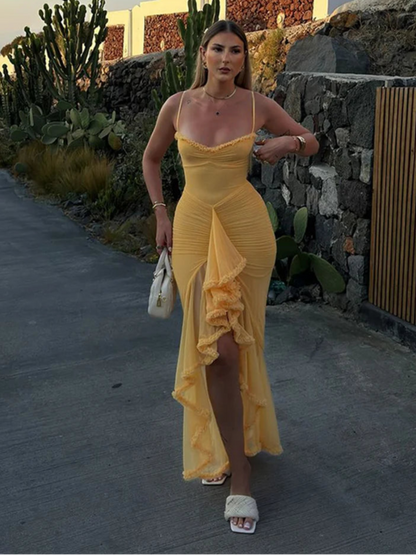 vestido , vestidobabado , vestidoamarelo , vestidofesta 