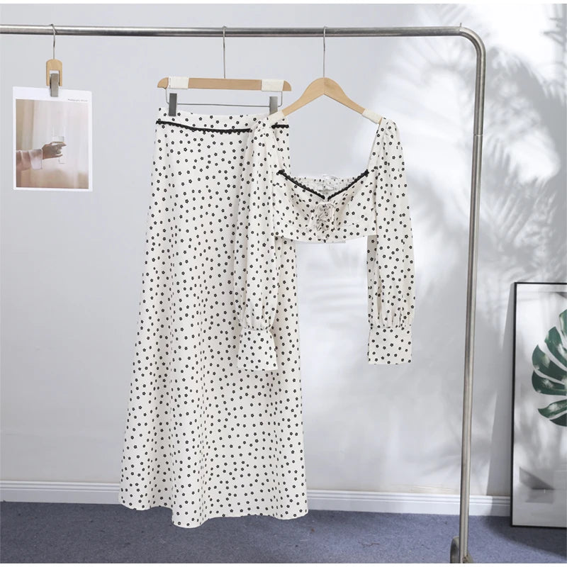 Conjunto Poá Belle Époque - Casual Chic l CAROL ESPAÇO FASHION