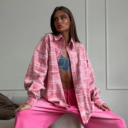 camisa , camisafemininina , camisafemininaxadrez ,camisarosafemininaxadrez