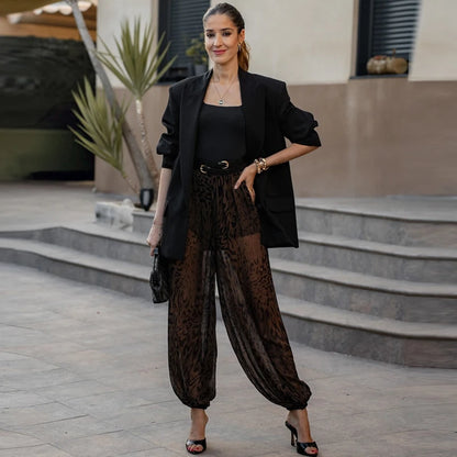 Calça Animal Print Safari Chic - Casual Chic l CAROL ESPAÇO FASHION