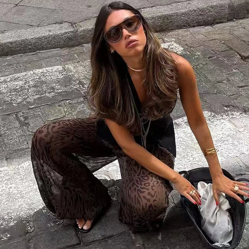 Calça Animal Print Safari Chic - Casual Chic l CAROL ESPAÇO FASHION