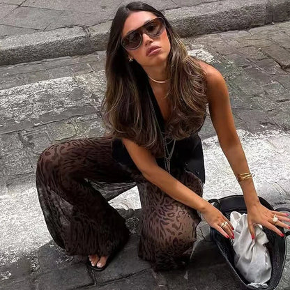 Calça Animal Print Safari Chic - Casual Chic l CAROL ESPAÇO FASHION