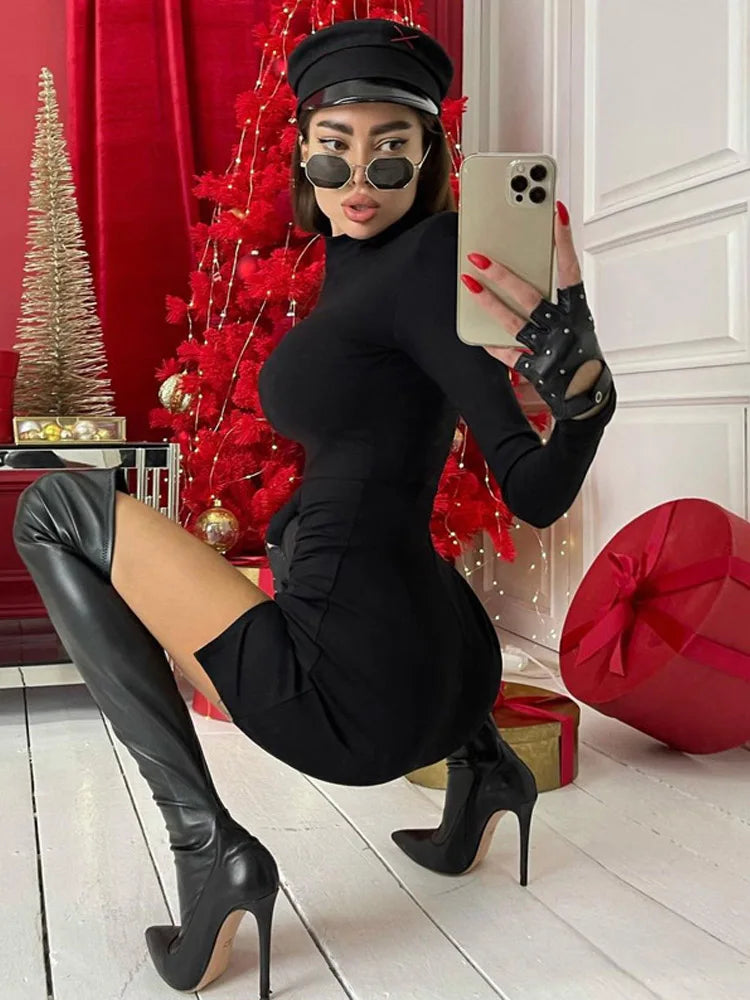 vestido , vestidocurto , vestidofestapreto , vetidogolaalta , vestidoinvernocurto