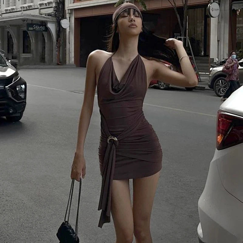 vestido , vestidocurto , vestidomarrom