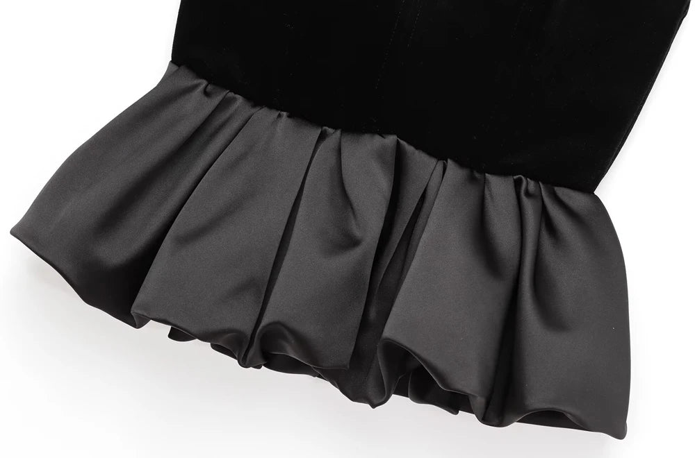 Blusa Peplum Alfaiataria Sem Alças