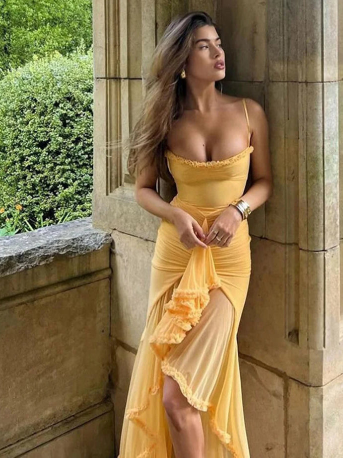 vestido , vestidobabado , vestidoamarelo , vestidofesta 