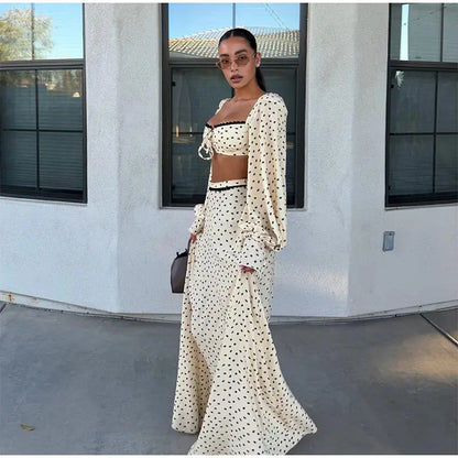 Conjunto Poá Belle Époque - Casual Chic l CAROL ESPAÇO FASHION
