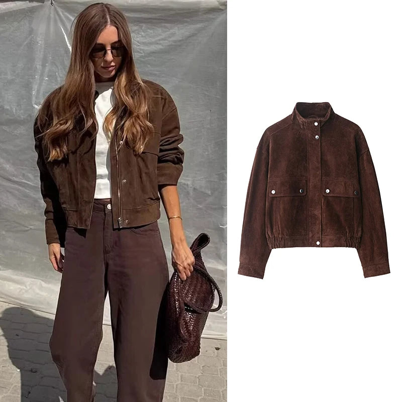 Jaqueta Suede Verona - Outono Inverno l CAROL ESPAÇO FASHION