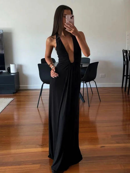 Vestido Longo Elegância Ribbon