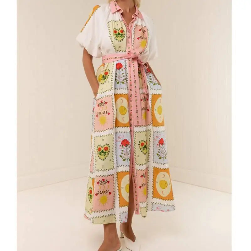 Vestido Patch Color Pastel