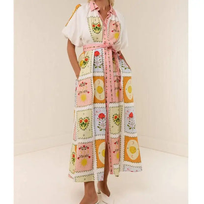 Vestido Patch Color Pastel