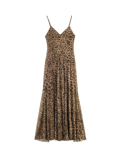 Vestido Longo Savannah Leopard - Casual Chic l CAROL ESPAÇO FASHION